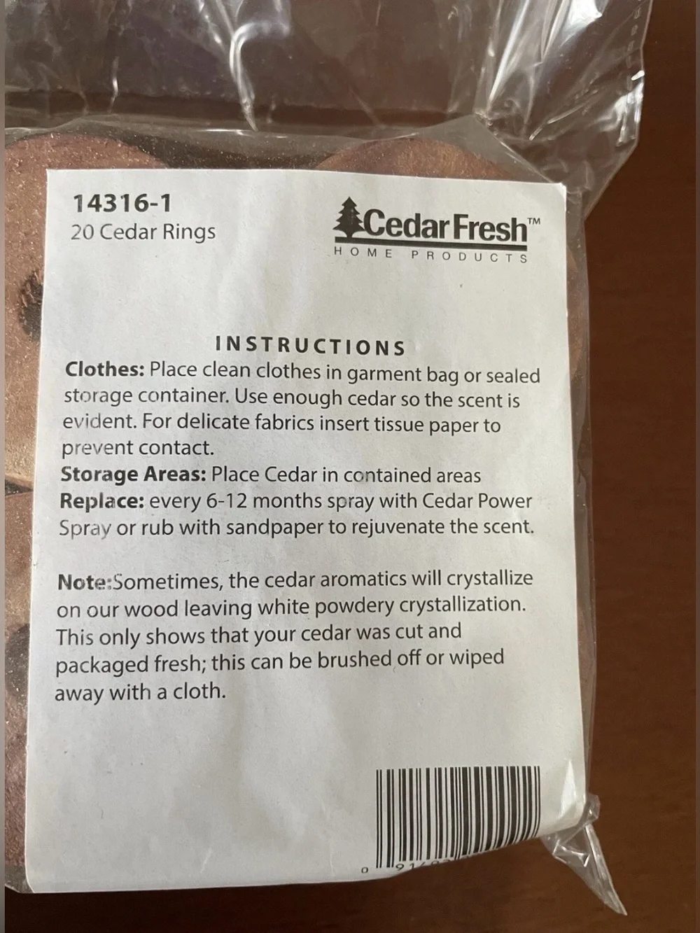 Cedar Fresh Home Products 71 Pc Set Cedar Wood Pack Sachet Cubes Hang Ups Rings